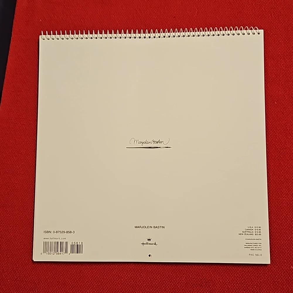 Marjolein Bastin Hallmark @2001 calendar UNUSED Nature's Sketchbook art craft